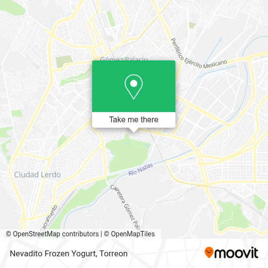 Nevadito Frozen Yogurt map