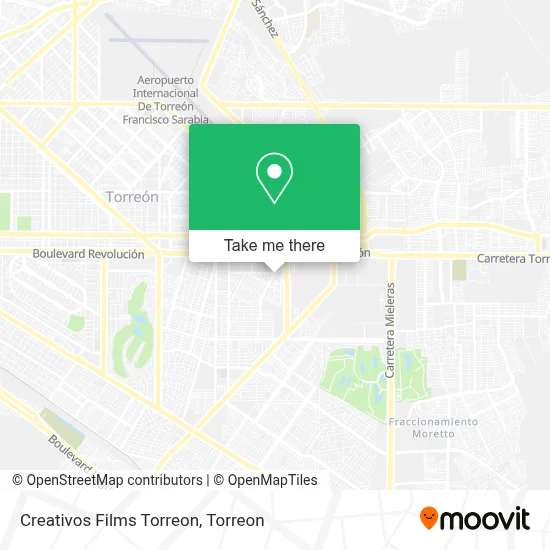 Creativos Films Torreon map