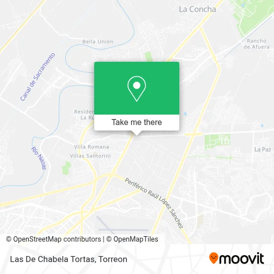 Las De Chabela Tortas map