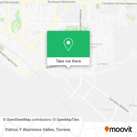 Vidrios Y Aluminios Valles map
