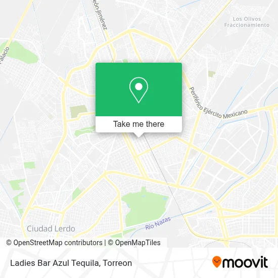 Ladies Bar Azul Tequila map