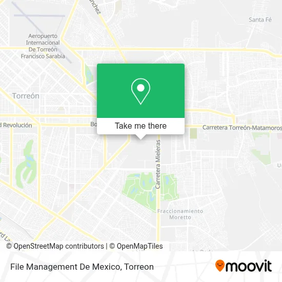 File Management De Mexico map