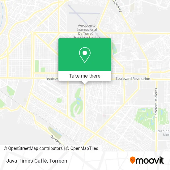 Java Times Caffé map