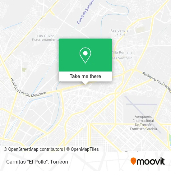 Carnitas "El Pollo" map