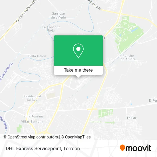 DHL Express Servicepoint map