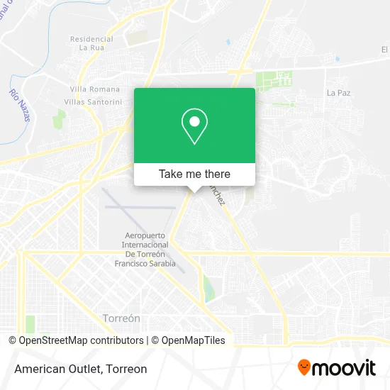 American Outlet map