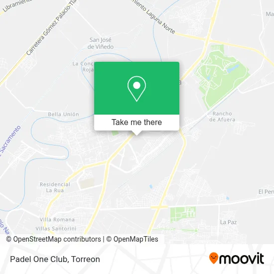 Padel One Club map