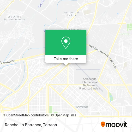 Rancho La Barranca map