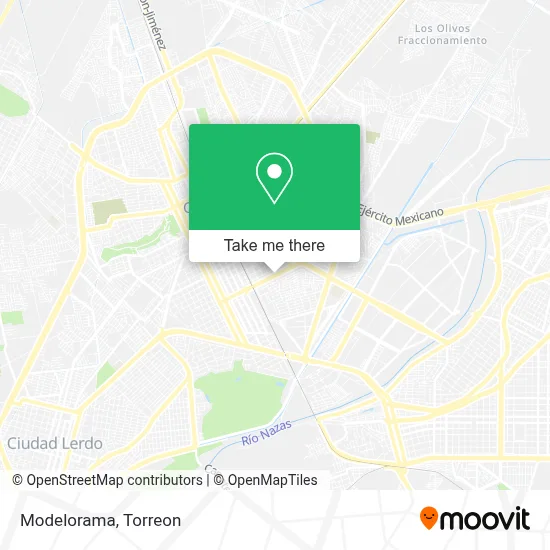 Modelorama map