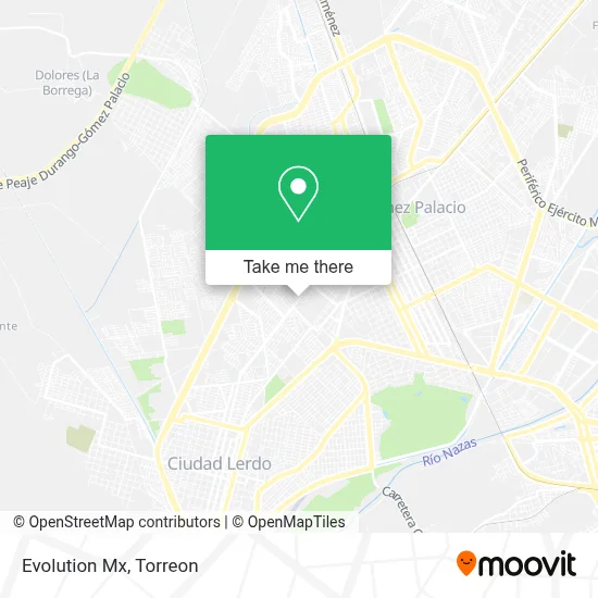 Evolution Mx map