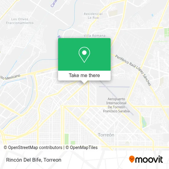 Rincón Del Bife map