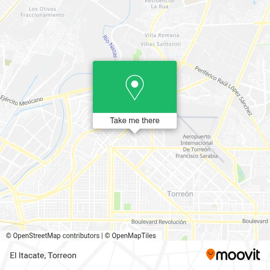El Itacate map