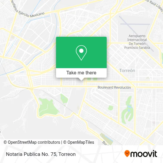 Notaria Publica No. 75 map