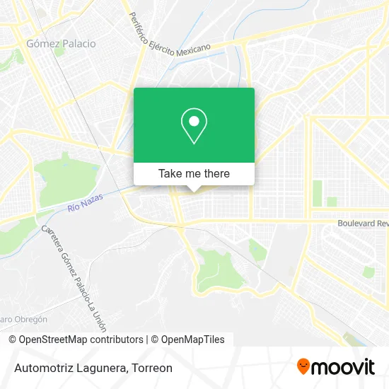 Automotriz Lagunera map