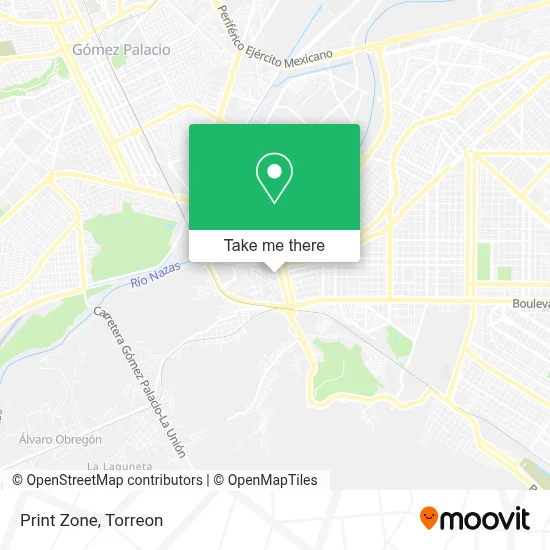Print Zone map