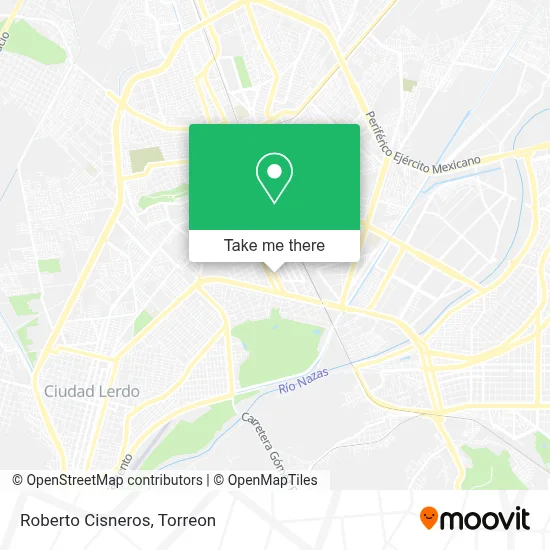 Roberto Cisneros map