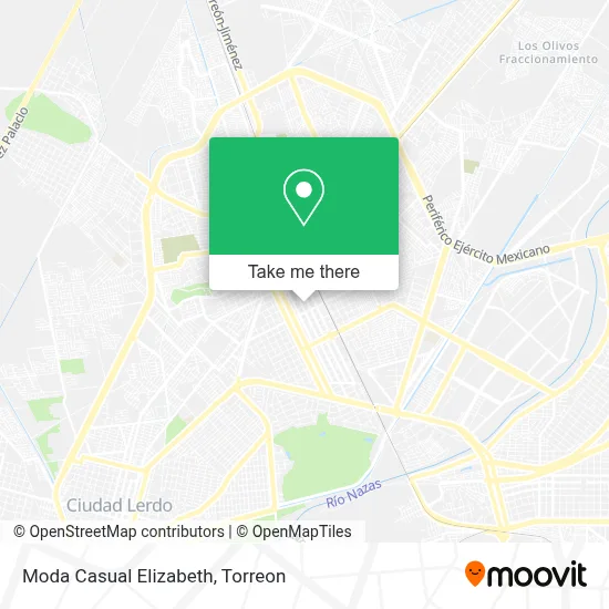 Moda Casual Elizabeth map