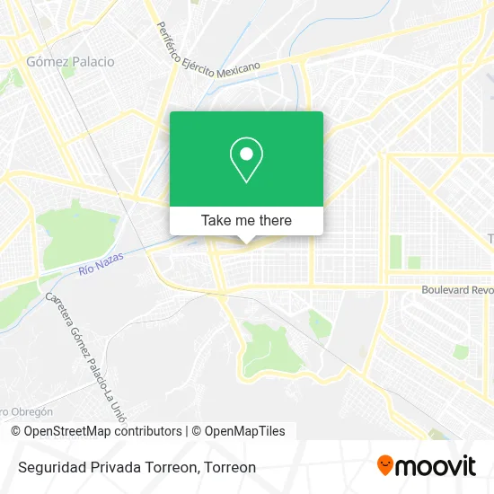 Seguridad Privada Torreon map