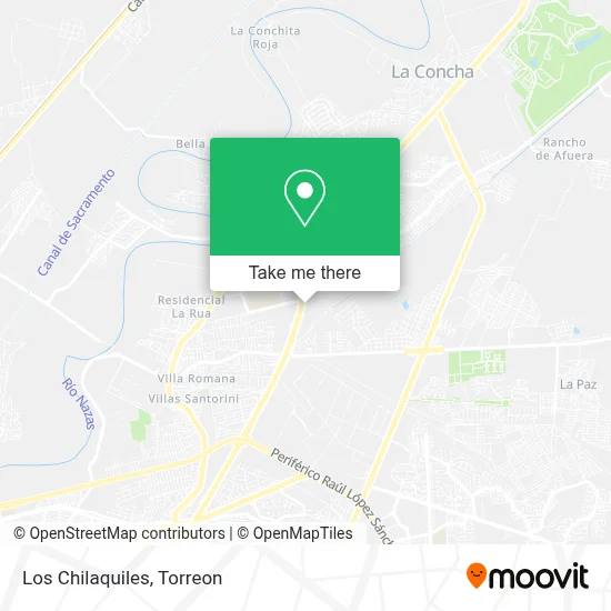 Los Chilaquiles map