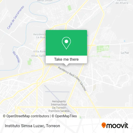 Instituto Simsa Luzac map