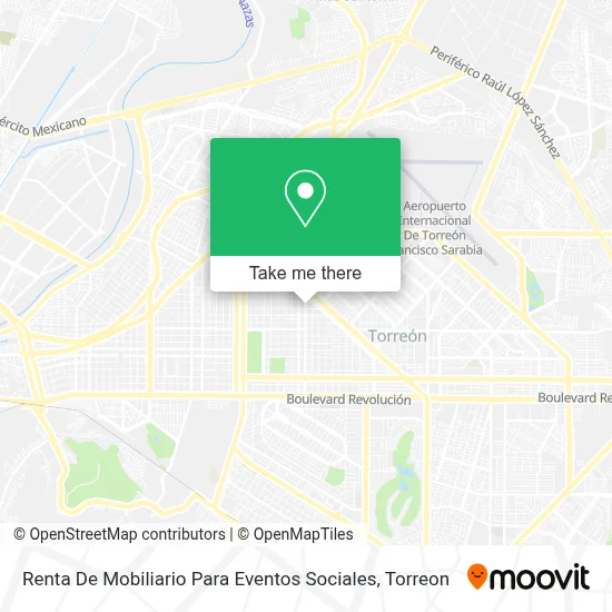Renta De Mobiliario Para Eventos Sociales map