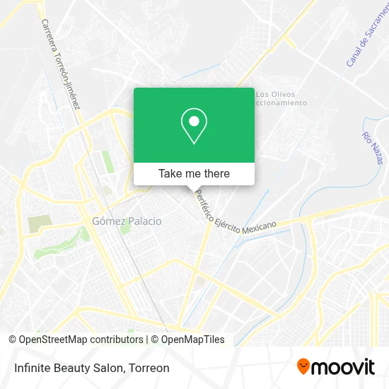 Infinite Beauty Salon map