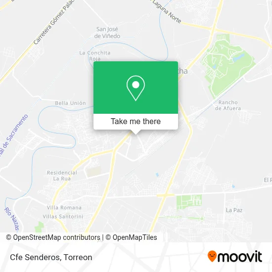 Cfe Senderos map