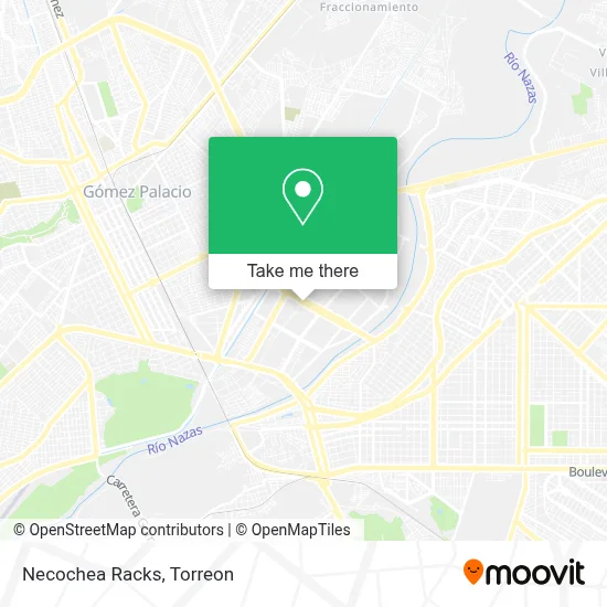 Necochea Racks map