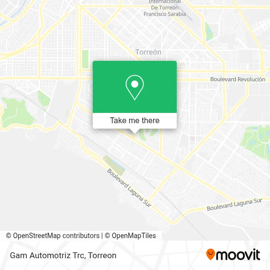 Gam Automotriz Trc map