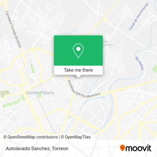 Autolavado Sanchez map