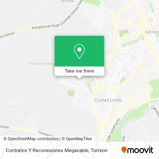 Contratos Y Reconexiones Megacable map