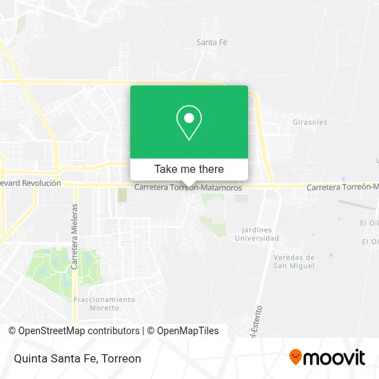 Quinta Santa Fe map