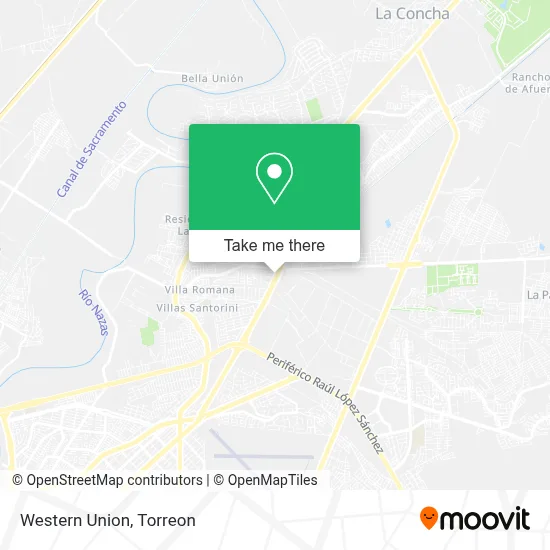 Western Union map