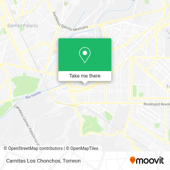 Carnitas Los Chonchos map
