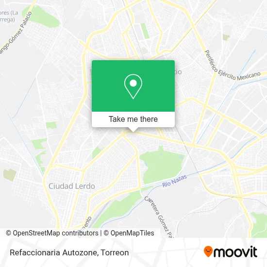 Refaccionaria Autozone map