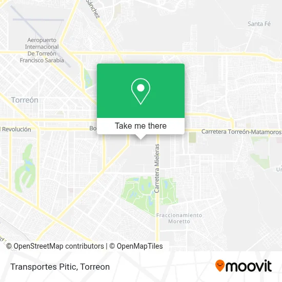 Transportes Pitic map