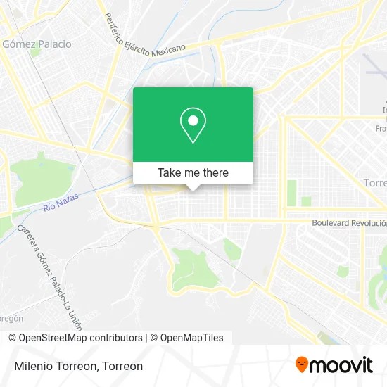 Milenio Torreon map
