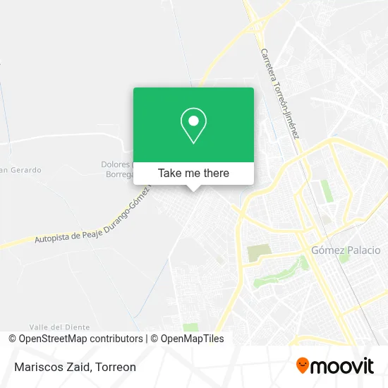 Mariscos Zaid map