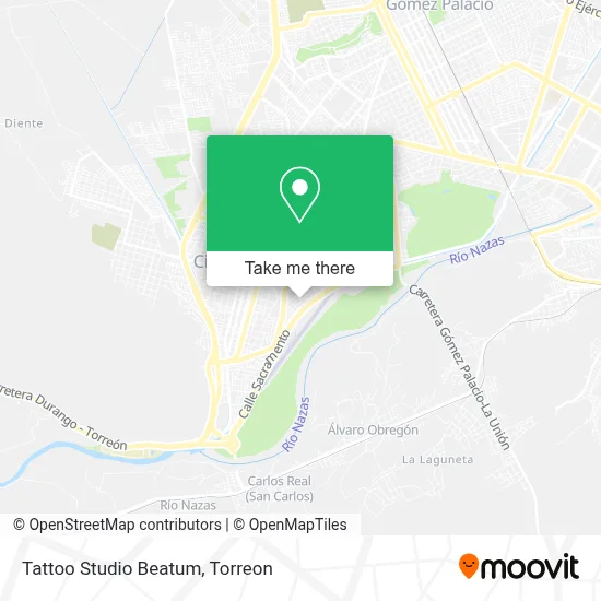Tattoo Studio Beatum map