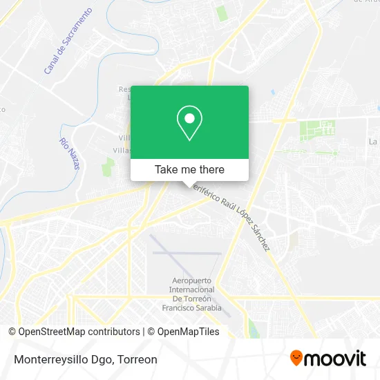 Monterreysillo Dgo map