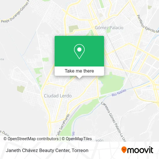 Janeth Chávez Beauty Center map