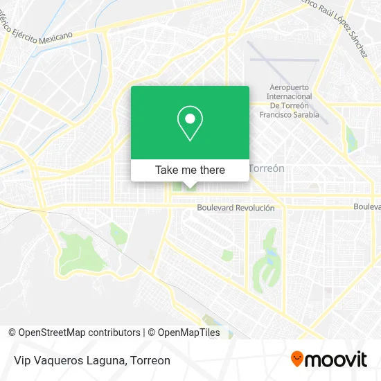 Vip Vaqueros Laguna map