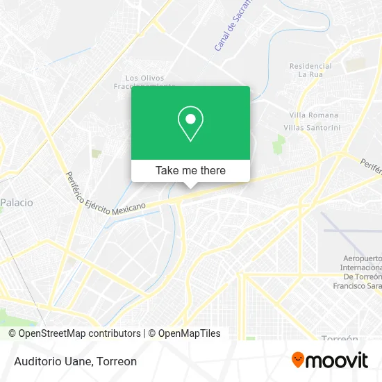 Auditorio Uane map
