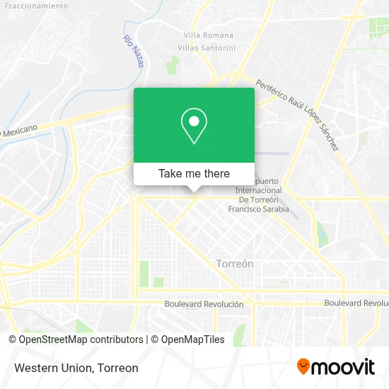 Western Union map