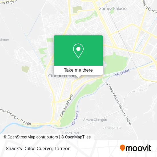 Snack's Dulce Cuervo map
