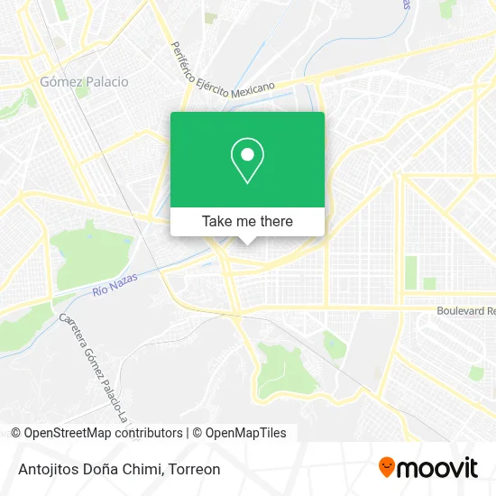Antojitos Doña Chimi map
