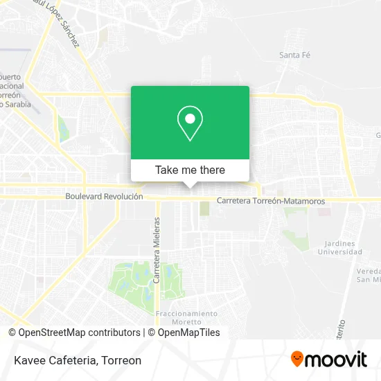 Kavee Cafeteria map