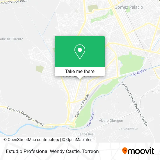 Estudio Profesional Wendy Castle map