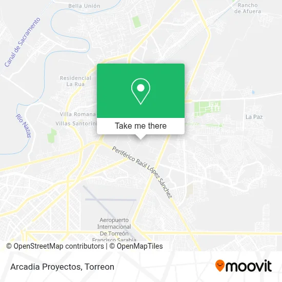 Arcadia Proyectos map