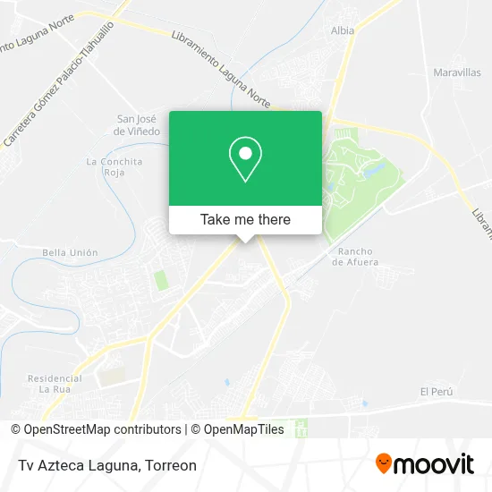 Tv Azteca Laguna map